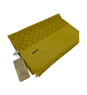 Elegance Monogram Şal - 1090100-962 - Sarı