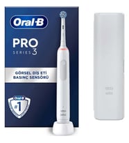 Oral-B Pro 3500 Elektrikli Beyaz Diş Fırçası + Seyahat Kabı