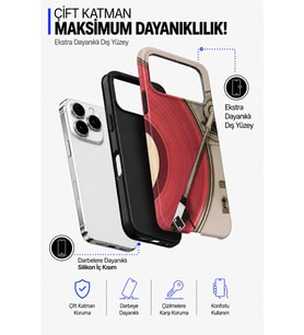 İPhone 17 Pro Vibes Collection Çift Katmanlı Essential Tough Telefon Kılıfı