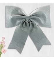 Simli Eva Fiyonk, 40 cm x 33 cm - Gümüş