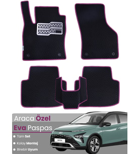 HYUNDAİ BAYON (2021-2025) Uyumlu EVA Paspas Tam Set–Araca Özel,Kolay Montaj,Su Geçirmez