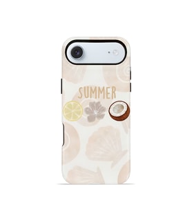 iPhone 17 Air Vorian Çift Katmanlı Kılıf Coconut Summer Notes