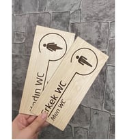 Meşe Serisi Natural WC Yönlendirme Seti
