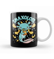 Cute & Funny Snaxolotl Adorable Snacking Axolotl Kupa Bardak Porselen
