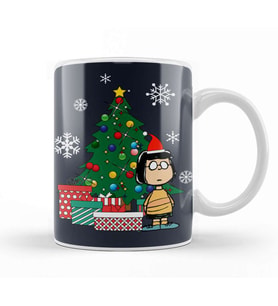 Marcie Peanuts Around The Christmas Tree Kupa Bardak Porselen