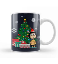 Marcie Peanuts Around The Christmas Tree Kupa Bardak Porselen
