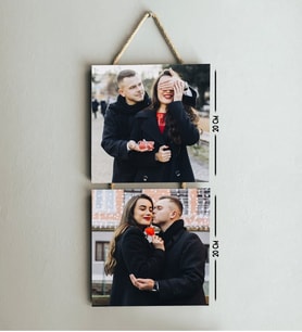 SAB Design Sevgililer Gününe Özel 2 Parçalı Kolaj Fotoğraflı Mdf Çerçeve