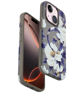 Durukar® iPhone 15 Flower Series Magsafe Kapak - Gri