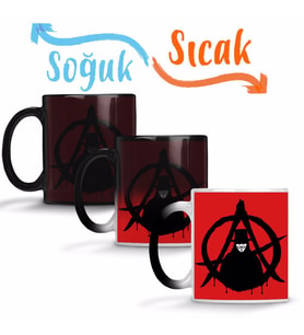 V For Vendetta Sihirli Kupa Bardak Porselen