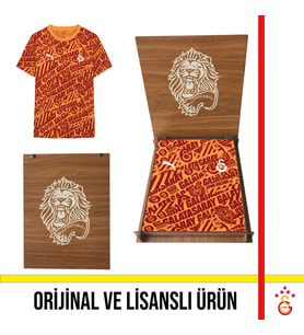 Galatasaray Lisanslı Puma Culture T-Shirt Aslan Ahşap Kutulu 78291706