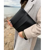 MacBook Pro, Air ve Diğer Su geçirmez Laptop Kılıfı 13’ 14’ 15' inç Notebook Vegan Suni Deri Çanta