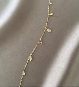 Charm Detaylı Sallantılı Xuping Bileklik (Altın)