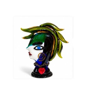 Kişiye Özel El Yapımı Murano Cam Sanat Objesi - 24x12x24cm