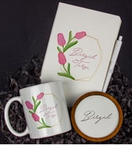 Kişiye Özel Defter Kalem Kupa Ve Bardak Altlığı Hediye Seti 103770 (Model 1)