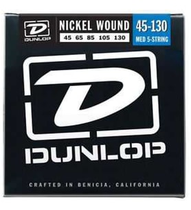 Jim Dunlop DBN45130 Medium 5 Telli Bas Gitar Tel Seti (45-130)