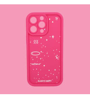IPHONE 14 PRO; DESENLİ, KENARI ÇIKNTILI, DARBE ÖNLEYİCİ, KAMERA KORUYUCU LÜKS SİLİKON KILIF (Pembe)