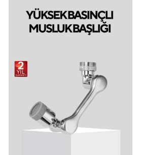 Döner Musluk Başlığı Çok Açılı Robotik Kol Su Tasarruflu