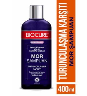 Turunculaşma Karşıtı Mor Şampuan / Sarı-gri-rengi Açılan Kumral Saçlar Için 400 Ml.