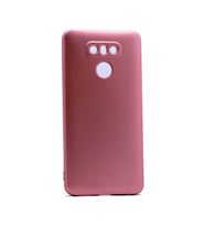 LG G6 Uyumlu Kılıf Zore Premier Silikon Kapak (Rose Gold Altın)