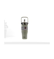 Dodge DB-24584 Çift Kullanım Pipetli/Rahat İçim Krem 1200ml Çelik Matara