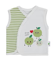 Nova Baby Yeşil Elma Kokulu 1-9 Ay Yelek - Ekru