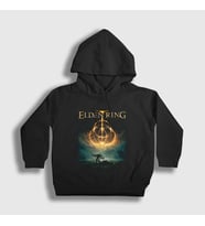 Presmono Unisex Çocuk Siyah Vyke Oyun Elden Ring Kapüşonlu Sweatshirt 456227tt
