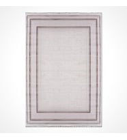 Krem Tonlarında Geometrik Desenli Yumuşak Doku Salon Halısı Modern Stil Koridor Yatak Odası