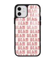 iPhone 12 - 12 Pro Uyumlu Blah Blah Tasarımlı Glossy Telefon Kılıfı