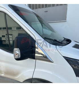 Ford Transit Krom Kelebek Cam Nikelajı 2 Parça 2013> Paslanmaz Çelik
