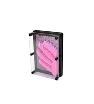 Klon El Modeli 3d Heykel Çerçeve Oyuncak Sihirli iğneli Eğitici Hayal Geliştirici Pinart 20*15cm (Pembe)