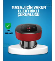 Elektrikli Vakumlu Çukurluk Masaj Aleti Isıtmalı ve Kırmızı Işıklı Terapi Seti