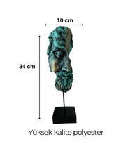 Zeus Mitoloji Yarım Yüz Obje