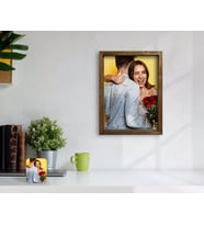 BK Home Yağlıboya Fotoğraflı Doğal Masif Ahşap Çerçeveli Tablo 45x65cm-1