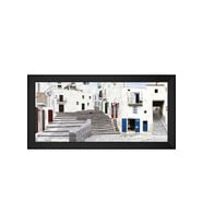 Manzara Temalı Kanvas Tablo 80 x 110 cm Siyah Çerçeve