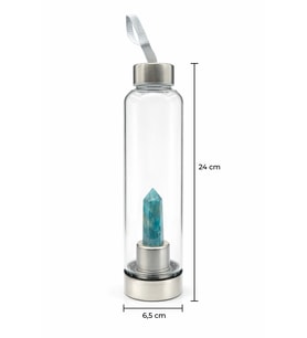 Apatit 500 Ml Cam Matara Su Şişesi Kılıflı