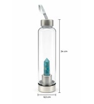 Apatit 500 Ml Cam Matara Su Şişesi Kılıflı