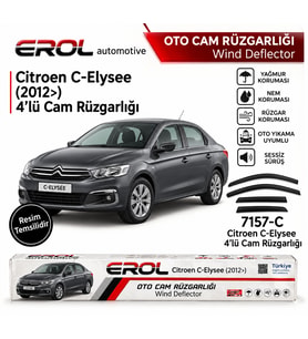 CİTROEN C-ELYSSE (2012>) 4'LÜ MUGEN CAM RÜZGARLIĞI