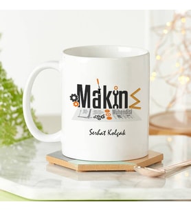 Kişiye Özel Makine Mühendisine Özel Kupa Bardak