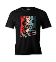 Bicycle Ride On Siyah Erkek Tshirt