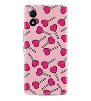 TCL 303 Kılıf Resimli Desenli Baskılı Silikon Heart Lollipop 1414