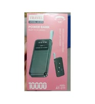 A1-211 Powerbank siyah 10.000 Mh Göstergeli Dahili Çoklu Kablolu Powerbank,siyah