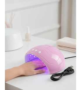 Ultriyole Işıklı 15 Ledli 45W Oje Kurutucu Makine Pembe