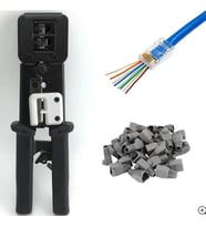 Yeni Nesil Rj45 Ağ Pensesi + 100 Adet Yeni Nesil Jack + 100 Adet Kılıf