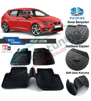 Seat Leon Havuzlu 3D Paspas Niken Siyah 2012 Sonrası