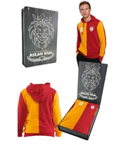 Galatasaray Orijinal Metin Oktay Kapüşonlu Sweat Hediyelik Ahşap Kutulu (Sarı)