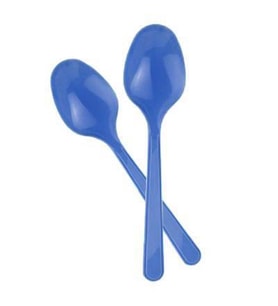 Plastik Kaşık Lacivert Lüx 25 adet