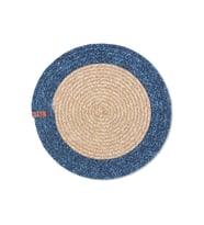 THE MİA JÜT AMERİKAN SERVİS BAMBU LACİVERT 35x35 CM