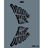 Rich New Seri N-196 Stencil 35x25 cm