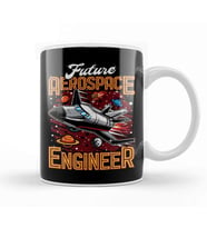 Future Aerospace Engineer Spaceship Obsessed Kid Kupa Bardak Porselen