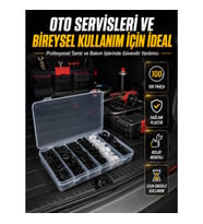 Mey İthalat® Araç Kapı Döşemesi ve Tampon Klipsi Seti Universal Plastik Sabitleme Klipsi 100 Parça